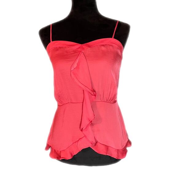 NWOT - Naked Zebra Peplum Cami in Watermelon - Small - Picture 1 of 6